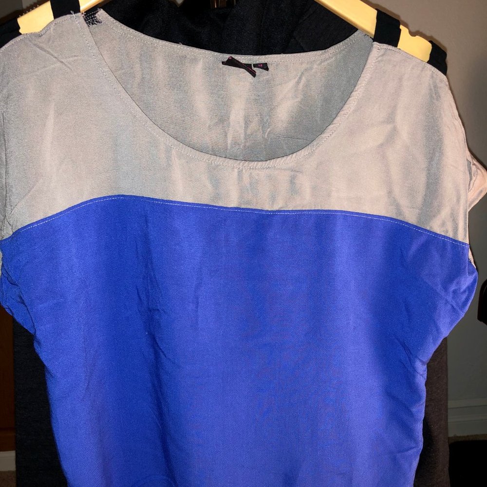 Two toned blouse